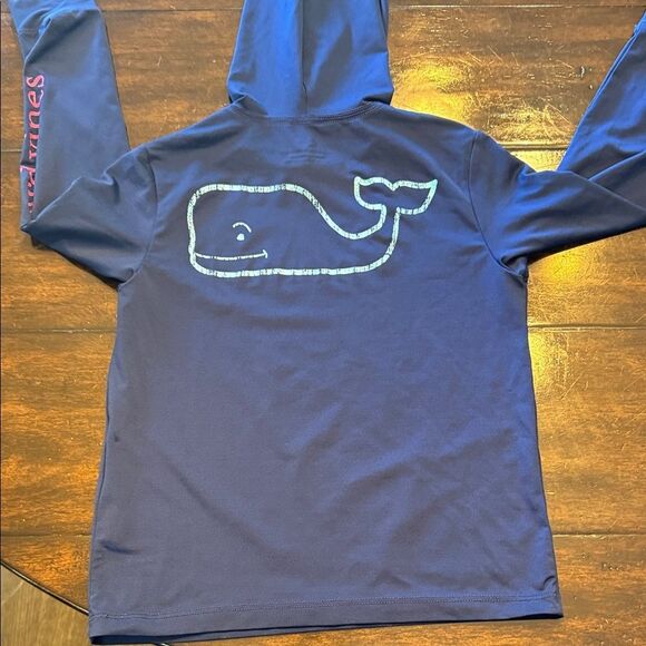Vineyard Vines Navy Performance Light WeightHoodie - Picture 5 of 5